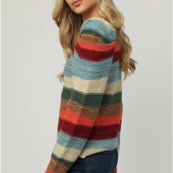 Dear John Denim-Leah Long Sleeve Sweater Fruit Stripe-NWT!! - Picture 4 of 15